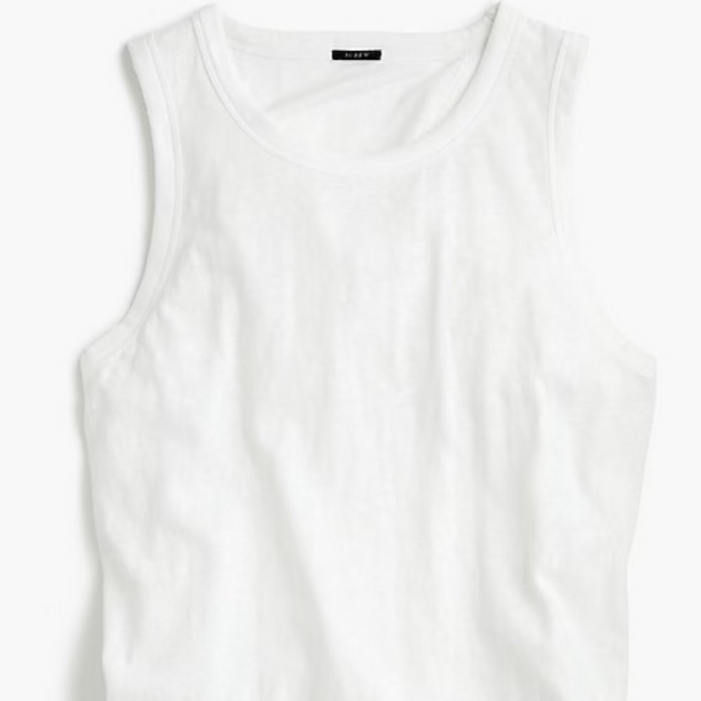 NWT J. Crew Tie-Back Tank Top, White XXS (Closet Cleanout!)